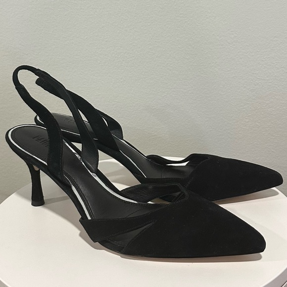 🌸PAIGE🌸 Portia Slingback Pointed Toe Pump Black Size: 8.5 - Picture 6 of 11